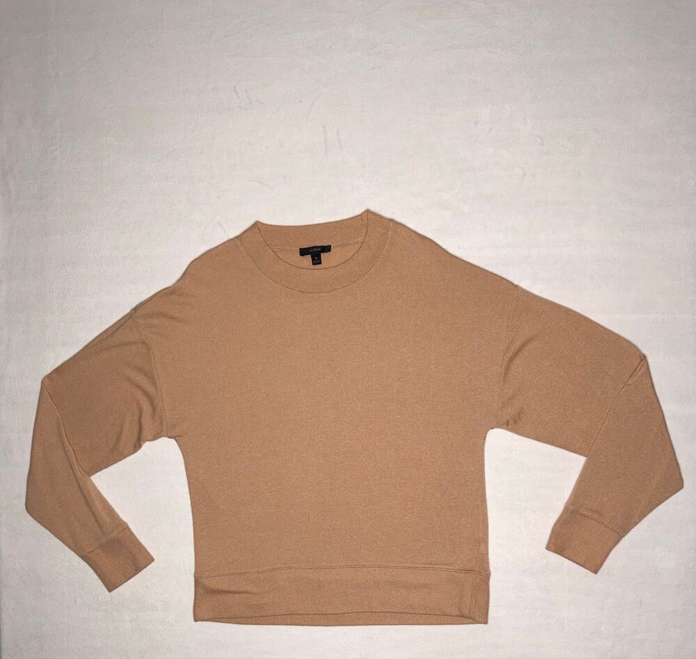 Tan JCrew M Lightweight Sweater Shirt